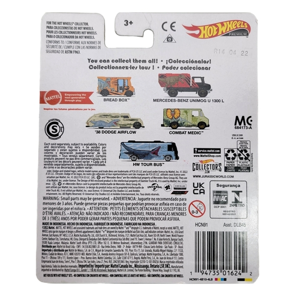 Hot Wheels Premium Jurassic World Real Riders Complete Set 1:64 - Picture 7 of 7